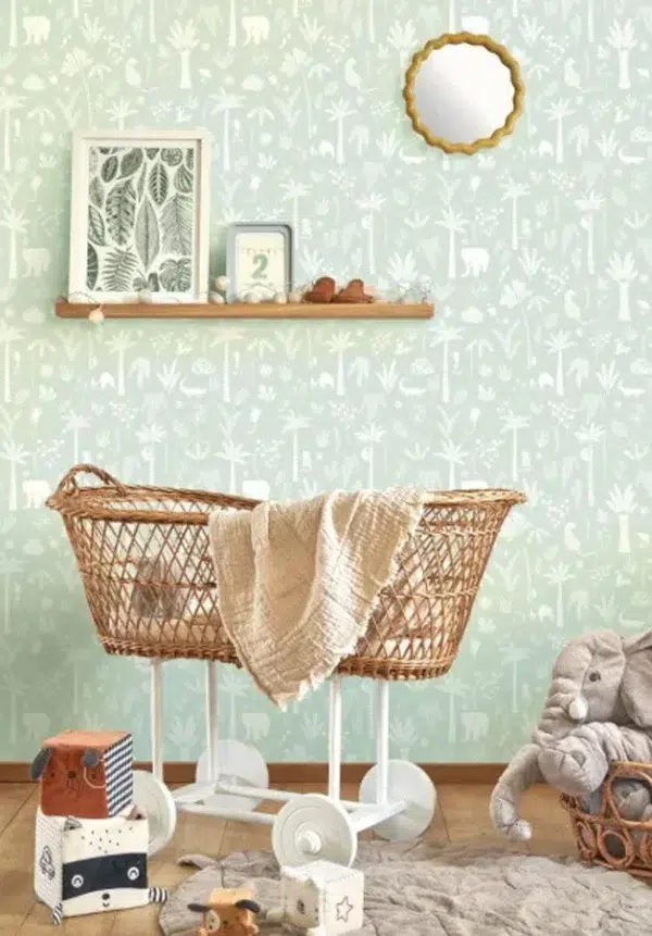 Papel pintado palmeras en color beige Poetic Jungle 200761221 - Imagen 8