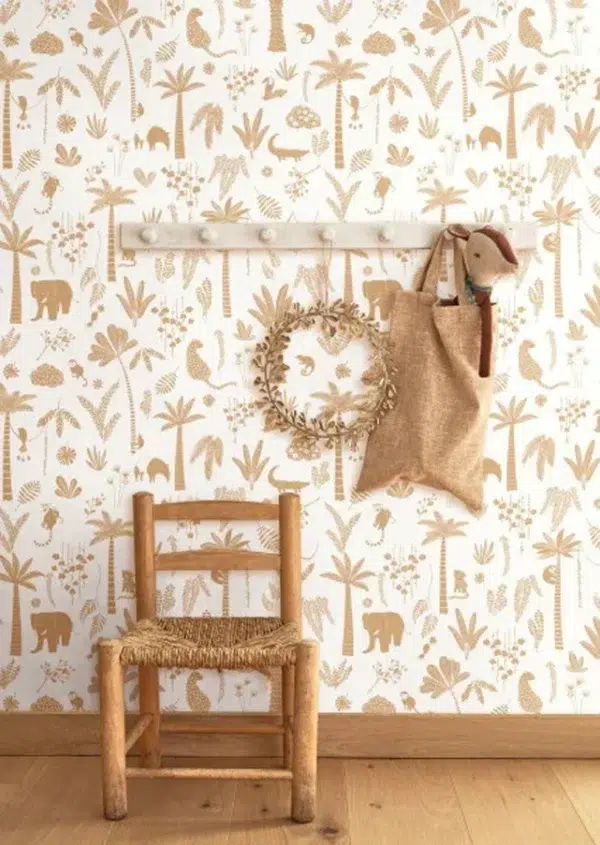 Papel pintado palmeras en color beige Poetic Jungle 200761221 - Imagen 7