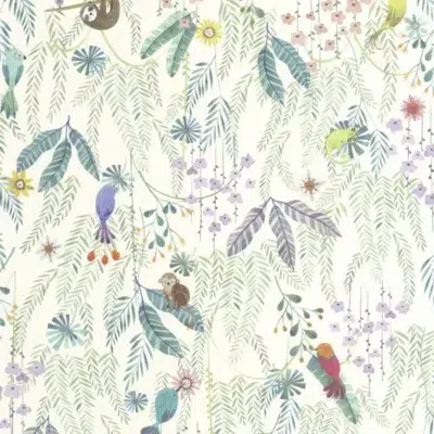 Papel pintado de hojas en multicolor Tropical Forest 200757447