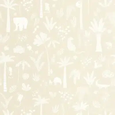 Papel pintado palmeras en color beige Poetic Jungle 200761221