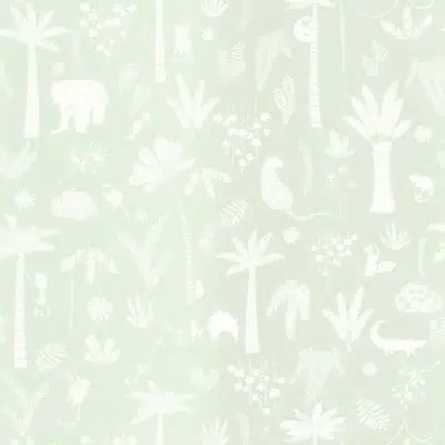 Papel pintado palmeras en color azul Poetic Jungle 200766202