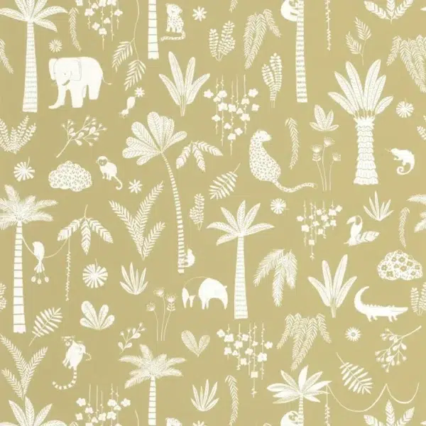 Papel pintado palmeras en color verde Poetic Jungle 200767272