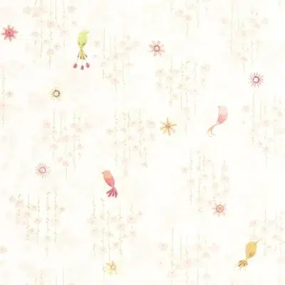 Papel pintado de pájaros en color rosa Tropical Birds 200784343