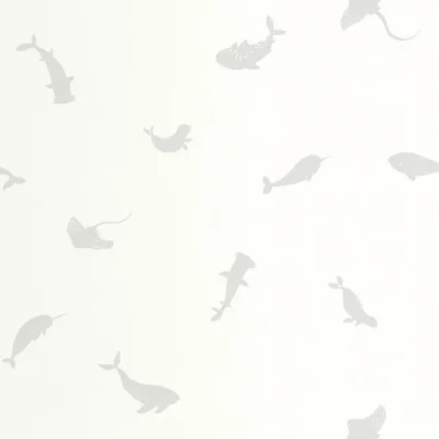 Papel pintado de animales en color gris Poetic Sea 200809229