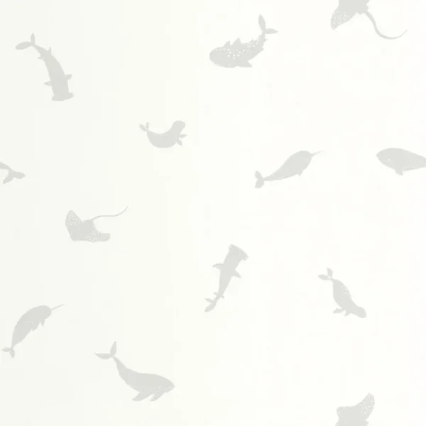 Papel pintado de animales en color gris Poetic Sea 200809229