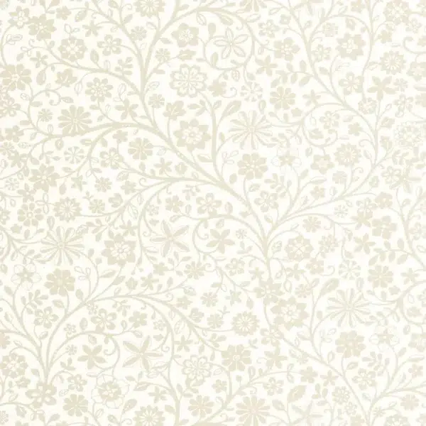 Papel pintado estampado floral en color beige Poetic Flowers 200831313