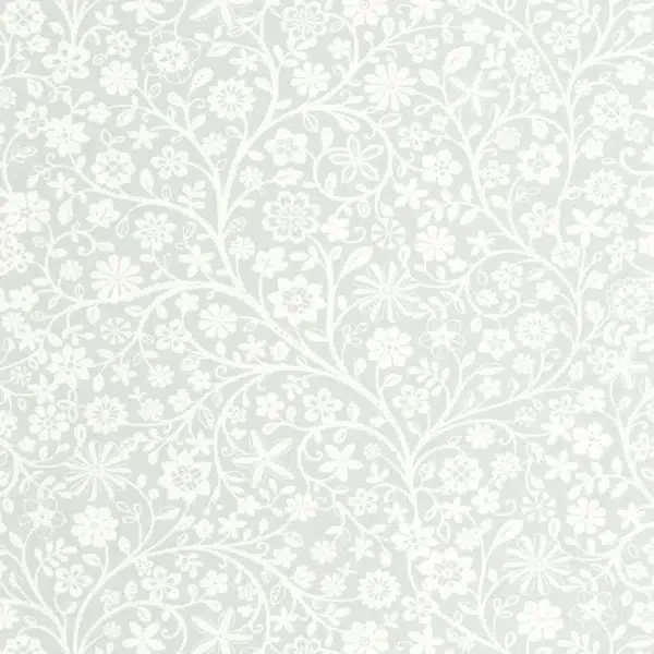 Papel pintado estampado floral en color azul Poetic Flowers 200836442