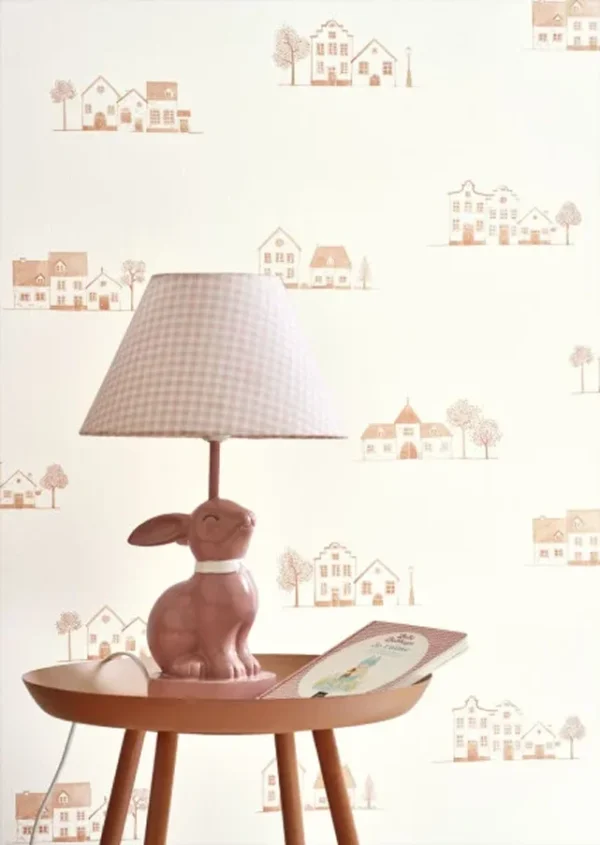 Papel pintado de estampado en color beige Walk in the Village 200841221 - Imagen 7