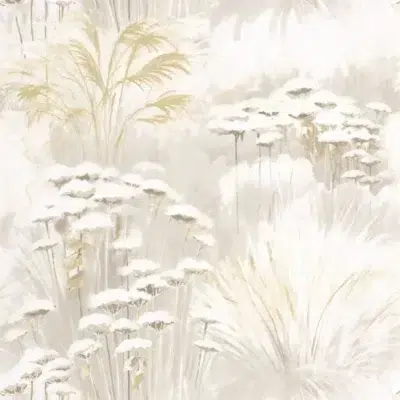 Papel pintado de estampado floral en color beige Oyat 200941322