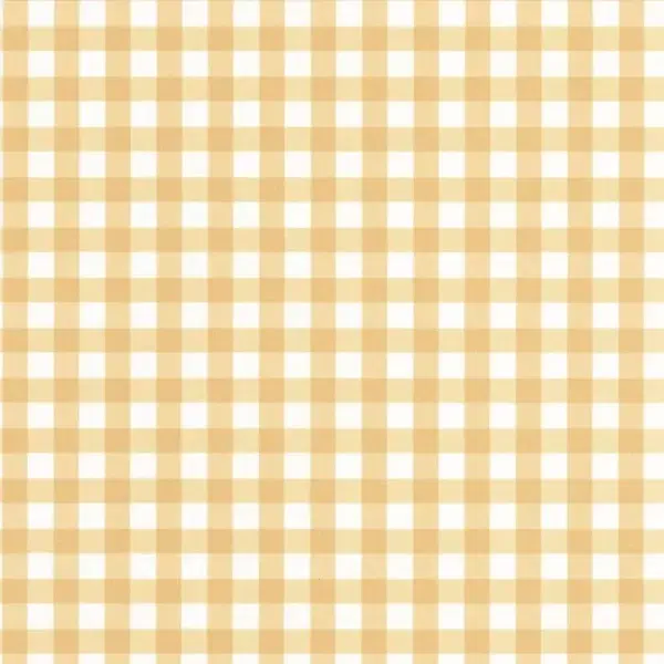 Papel pintado de cuadros en color amarillo Vichy 89261327