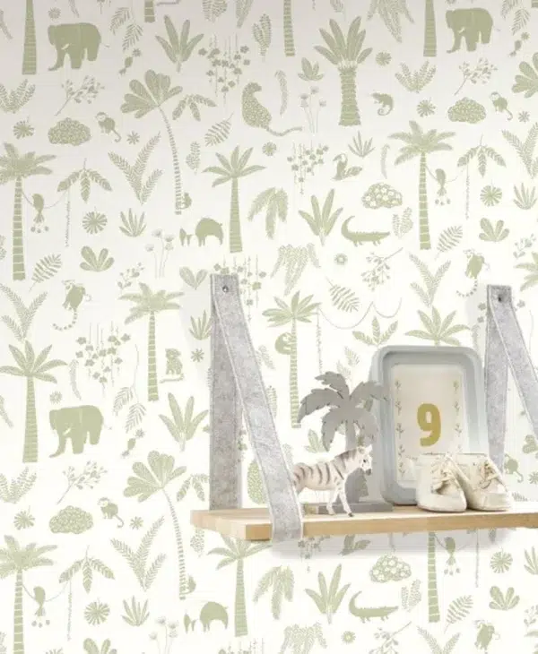 Papel pintado palmeras en color beige Poetic Jungle 200761221 - Imagen 5