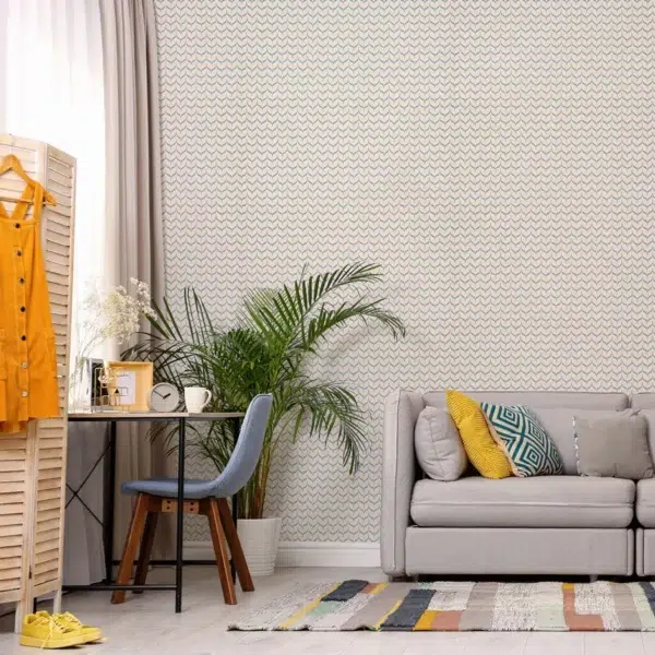 Papel pintado bicolor en color marrón Adderstone HHHW113167 - Imagen 11