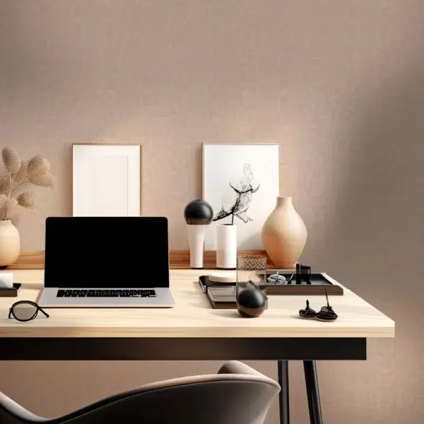 Papel pintado de moaré en color beige Elsworthy Wide Width HHHW113183 - Imagen 11