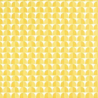 Papel pintado de dibujo pequeño en color amarillo Solsbury T45020