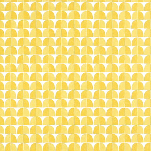 Papel pintado de dibujo pequeño en color amarillo Solsbury T45020