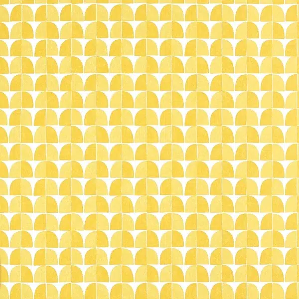 Papel pintado de dibujo pequeño en color amarillo Solsbury T45020