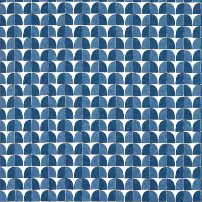 Papel pintado de dibujo pequeño en color azul oscuro Solsbury T45023