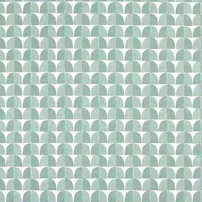 Papel pintado de dibujo pequeño en color verde Solsbury T45025