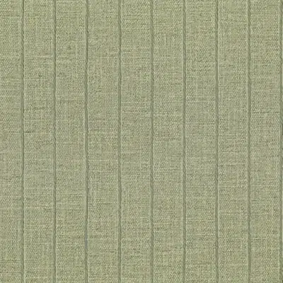 Papel pintado de rayas en color verde Leiza 26123