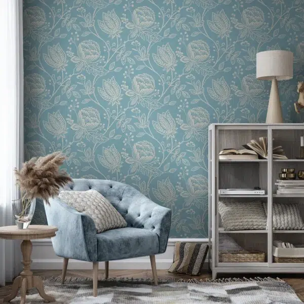 Papel pintado bicolor en color gris Mirabella HRTW111198 - Imagen 5