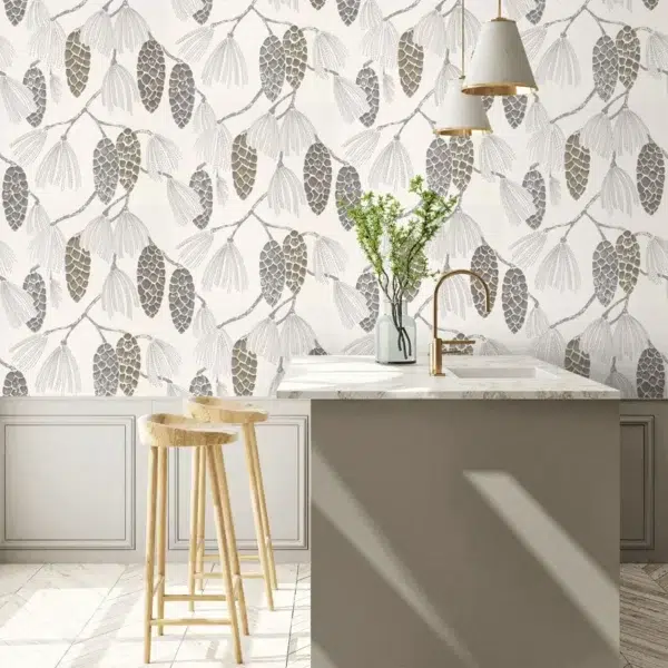 Papel pintado de frutos en color gris Epitome HSTO111502 - Imagen 16