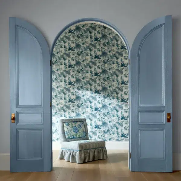Papel pintado de estampado floral en multicolor Flores Wide Width HRTW113136 - Imagen 6