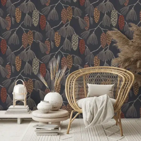 Papel pintado de frutos en color gris Epitome HSTO111502 - Imagen 7
