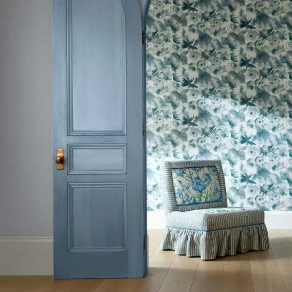 Papel pintado de estampado floral en multicolor Flores Wide Width HRTW113136 - Imagen 8