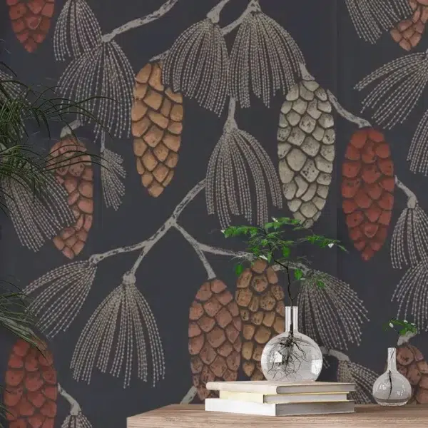 Papel pintado de frutos en color gris Epitome HSTO111502 - Imagen 8
