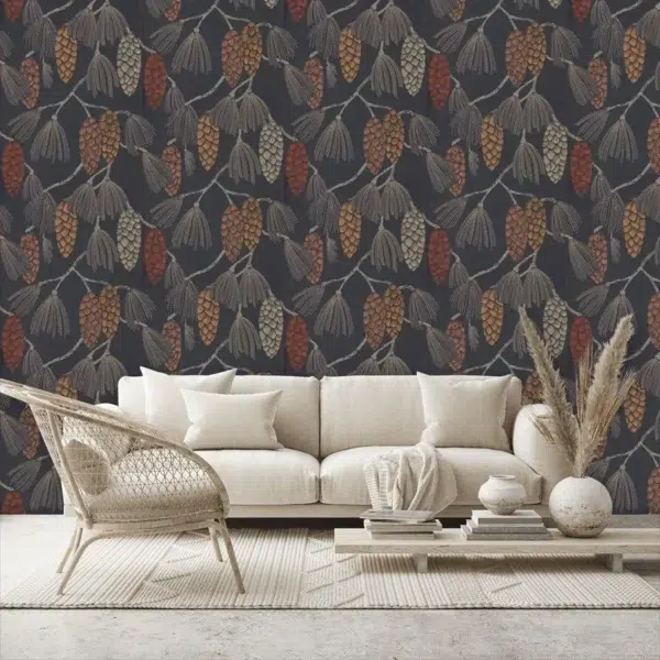 Papel pintado de frutos en color gris Epitome HSTO111502 - Imagen 10