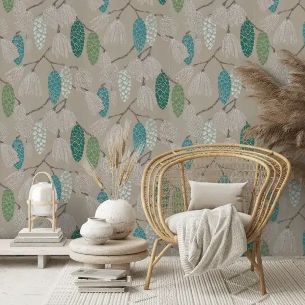 Papel pintado de frutos en color gris Epitome HSTO111502 - Imagen 6