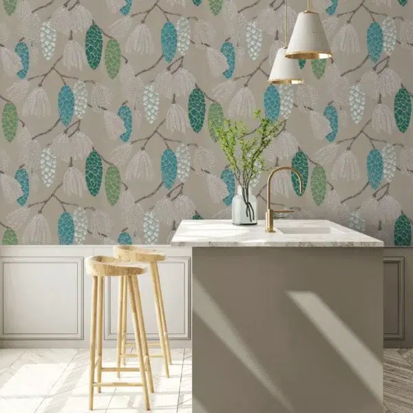 Papel pintado de frutos en color gris Epitome HSTO111502 - Imagen 4