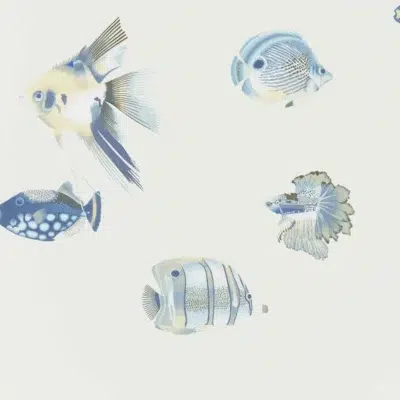 Papel pintado de peces en color gris Kamanu Wide Width HANZ111649