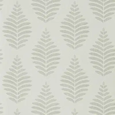 Papel pintado de hojas en color gris Lucielle HPUT111897