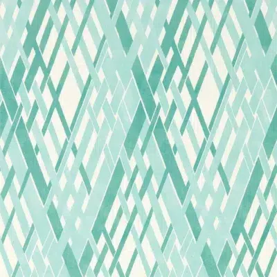 Papel pintado geométrico en color verde Locronan Wide Width HRTW113124