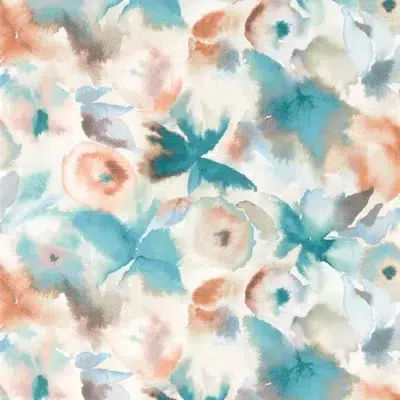 Papel pintado de estampado floral en multicolor Flores Wide Width HRTW113136