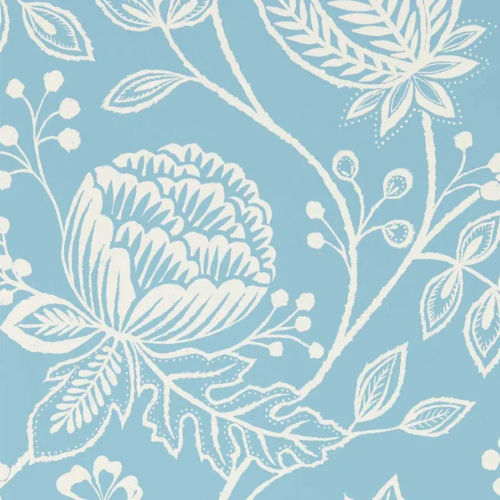 Papel pintado bicolor en color azul Mirabella HRTW113146