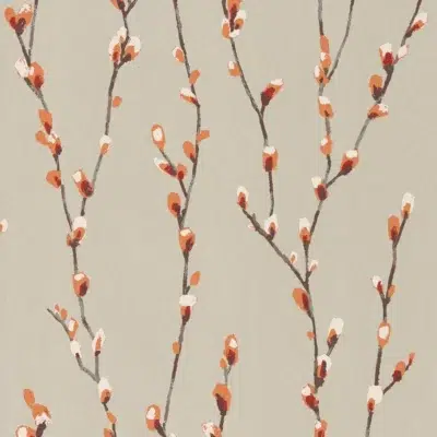 Papel pintado de flores en color beige Salice HSTO111470