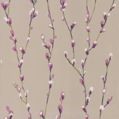 Papel pintado de flores en color beige Salice HSTO111472