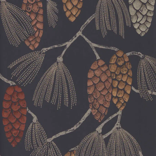 Papel pintado de frutos en color negro Epitome HSTO111499