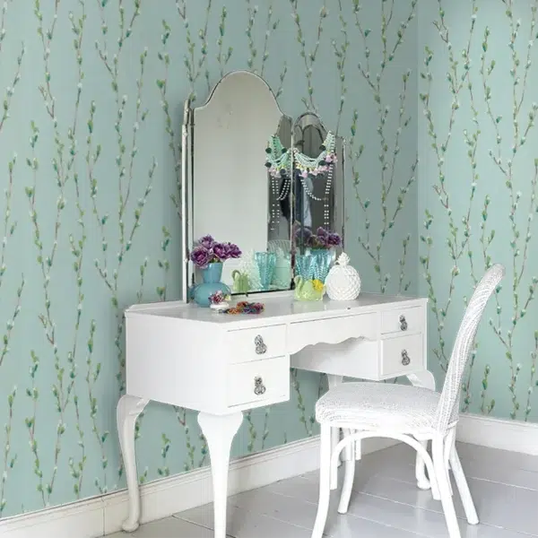 Papel pintado de flores en color gris Salice HSTO111468 - Imagen 9