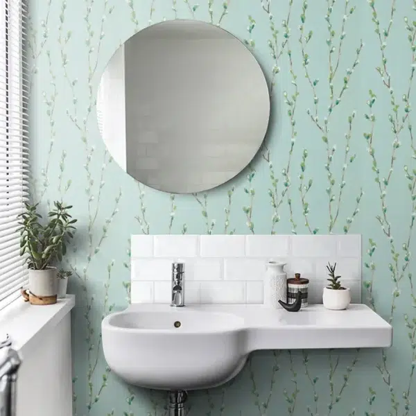 Papel pintado de flores en color gris Salice HSTO111468 - Imagen 13
