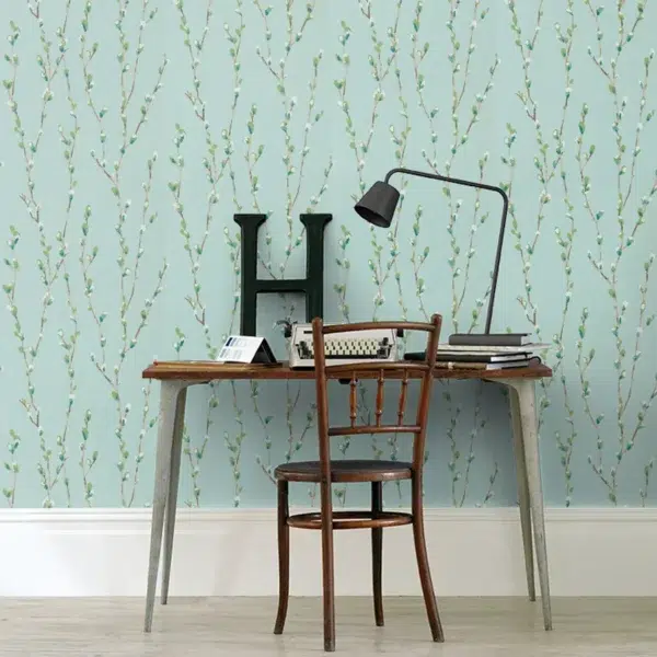 Papel pintado de flores en color gris Salice HSTO111468 - Imagen 14