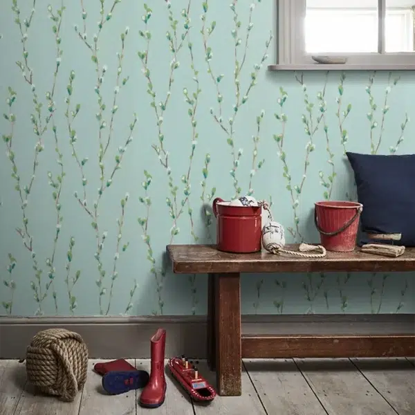 Papel pintado de flores en color gris Salice HSTO111468 - Imagen 15