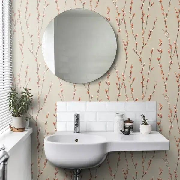 Papel pintado de flores en color gris Salice HSTO111468 - Imagen 20