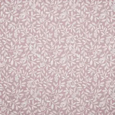 Tela bordada con dibujo de hojas en color rosa Charlotte 4098/204