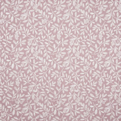 Tela bordada con dibujo de hojas en color rosa Charlotte 4098/204