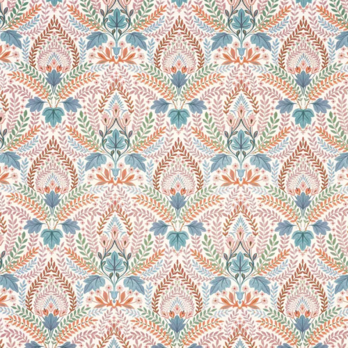 Tela estampado floral color rojo Script 8794/403