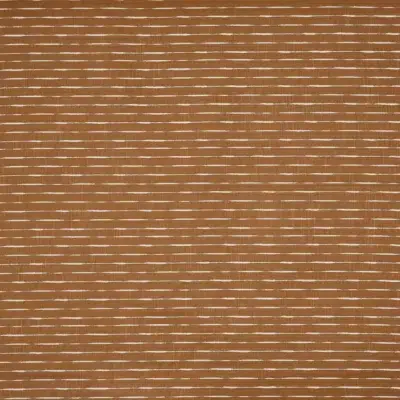 Tela de rayas bordadas color marrón Chilava Camel TCHICAM