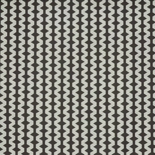 Tela de rayas bordadas color negro Cordal Blanco TCORBLA